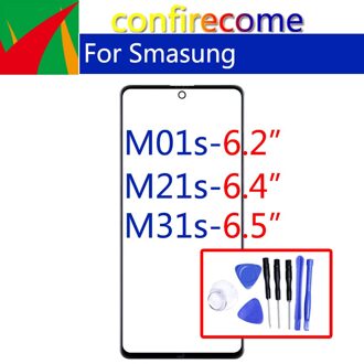 Voor Samsung Galaxy M01S M21S M31S Touch Screen Voor Glas Panel Lcd Buitenste Display Lens Vervanging M31S-nee tool