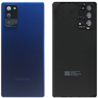 Voor Samsung Galaxy Note 20 N980/Note 20 Ultra N985 Terug Batterij Cover Achterdeur Behuizing Camera Lens Frame lijm Note 20 blauw