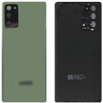 Voor Samsung Galaxy Note 20 N980/Note 20 Ultra N985 Terug Batterij Cover Achterdeur Behuizing Camera Lens Frame lijm Note 20 groen