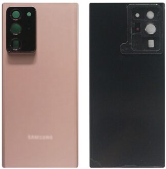 Voor Samsung Galaxy Note 20 N980/Note 20 Ultra N985 Terug Batterij Cover Achterdeur Behuizing Camera Lens Frame lijm Note 20 Ultra goud