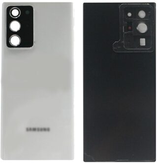Voor Samsung Galaxy Note 20 N980/Note 20 Ultra N985 Terug Batterij Cover Achterdeur Behuizing Camera Lens Frame lijm Note 20 Ultra wit