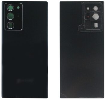 Voor Samsung Galaxy Note 20 N980/Note 20 Ultra N985 Terug Batterij Cover Achterdeur Behuizing Camera Lens Frame lijm Note 20 Ultra zwart