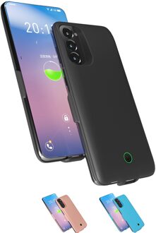 Voor Samsung Galaxy S21 S21Plus Battery Charger Case Draagbare Uitgebreide Opladen Case Voor Galaxy S21 Ultra Usb Power Bank Cover S21 Ultra-zwart