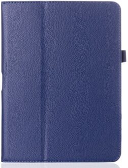 Voor Samsung Galaxy Tab 4 10.1 Inch T530 T531 T535 SM-T530 T533 SM-T531 SM-T535 Tab4 Tablet Case Tablet Holster Lederen cover Darkblue