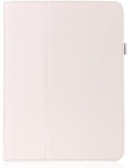 Voor Samsung Galaxy Tab 4 10.1 Inch T530 T531 T535 SM-T530 T533 SM-T531 SM-T535 Tab4 Tablet Case Tablet Holster Lederen cover wit