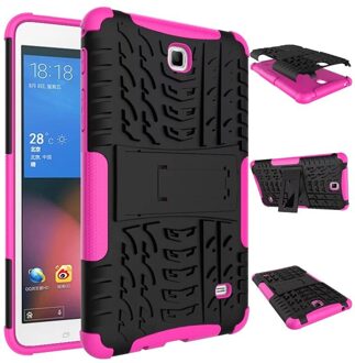 Voor Samsung Galaxy Tab 4 7.0 T230 T231 T235 SM-T230 7 "Tablet Case Cover Silicone Tpu + Pc Kickstand dual Armor Back Cover Cases roos