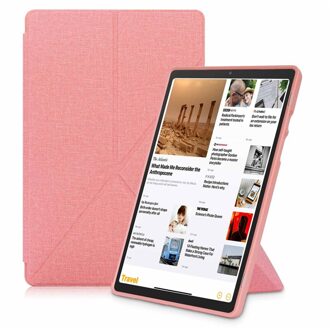 Voor Samsung Galaxy Tab A7 SM-T500 SM-T505 Case Stof Zachte Magnetische Flip Stand Protector Voor Tablet Tab A7 10.4 inch T500 roze