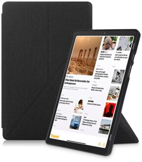Voor Samsung Galaxy Tab A7 SM-T500 SM-T505 Case Stof Zachte Magnetische Flip Stand Protector Voor Tablet Tab A7 10.4 inch T500 zwart