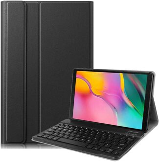 Voor Samsung Galaxy Tab Een 10.1 Toetsenbord Case SM-T510 SM-T515 Slanke Lederen Backlight Bluetooth Keybaord Cover Potlood Houder zwart-nee Backlit