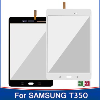 Voor Samsung Galaxy Tab Een 8.0 T355 T350 SM-T355 SM-T350 Touch Screen Digitizer Sensor Glas Panel Tablet Vervanging Touchscreen T350 wit