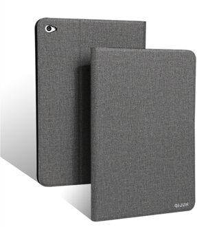 Voor Samsung Galaxy Tab S 8.4 inch SM-T700 QIJUN Case voor SM-T700 SM-T701 T705 8.4 "Case Slim Flip Cover zachte Beschermende Shell grijs