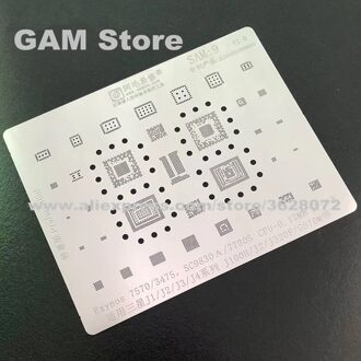 Voor Samsung J1 J2 J3 J4 G570M J100H J320F BGA Stencil SC9830A 7730 s 7570 3475 CPU IC Reballing Pin tin Plant Netto Soldeer Template 3 stk