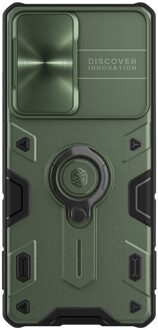 Voor Samsung S21 Ultra Case Behuizing Nillkin Slide Camera Bescherming Cover Voor Samsung Galaxy S21 Plus S21 + Ring Stand houder For S21 Plus / groen