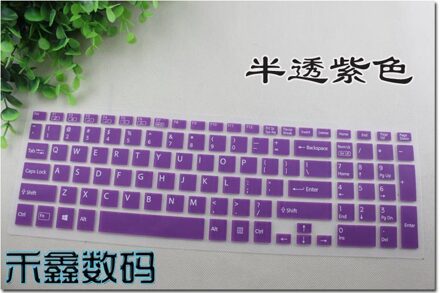 Voor Sony Vato 15.6 Svf Fit15 F15 SVF15 Serie SVF15A SVF15A1V2CS 15.5 Fit15E Svf 14 Fit14E 15 Siliconen Toetsenbord Cover protector paars