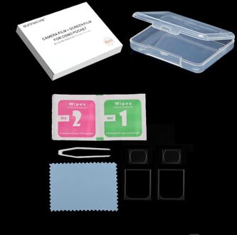 Voor Sunnylife Osmo Pocket 2 Screen Lens Beschermende Film 2 Sets Slim Anti-Kras Gehard Glas Gimbal Camera Scherm protector