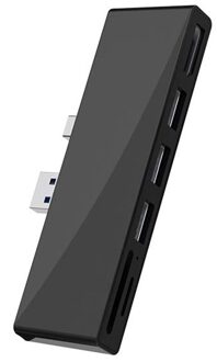 Voor Surface Pro Usb Hub Docking Station,6-In-1 Usb 3.0 Hub Adapter Met 4K Dp Displayport,3 USB3.0 Poorten (5Gps)