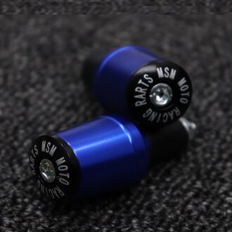 Voor Suzuki Gsf 250 600 600S 650 650S 650N 1200 1250 Bandit 650S Motorfiets Cnc 7/8 "22Mm Handvatten Handvat Bar Cap End Stekkers blauw
