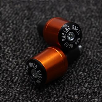 Voor Suzuki Gsf 250 600 600S 650 650S 650N 1200 1250 Bandit 650S Motorfiets Cnc 7/8 "22Mm Handvatten Handvat Bar Cap End Stekkers oranje
