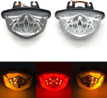 Voor Suzuki Gsxs GSX-S 750 750Z 1000 1000F 1000Z Motorfiets Achterlicht Brake Richtingaanwijzers Geïntegreerde led Licht zwart