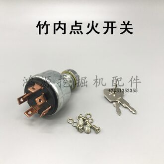 Voor Takeuchi Graafmachine Graver Contactslot 1700100023 1700100052 H806 2key