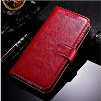 Voor Tecno Spark 6 Go 6.52 "Phone Case Leather Wallet Kaarthouder Stand Boek Cover Voor Spark6 6Go spark6Go Fundas Coque rood AZ
