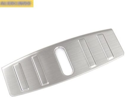 Voor Tesla Model 3 Rvs Hoofd Opslag Lock Bescherming Plaat Modificatie Auto Accessoires Decoratie Zilver