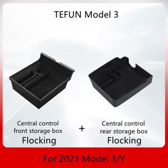 Voor Tesla Model 3 Y Opbergdoos 2022 Tesla Centrale Armsteun Doos Console Bekerhouder Doos Model Y Accessoires 2stk For model- 3 Y