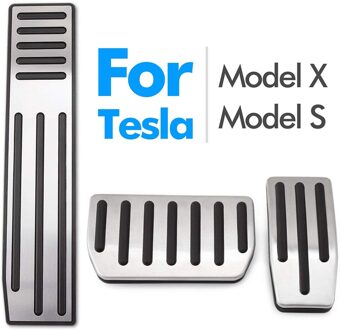 Voor Tesla Model X/S 1 Set 3 Pcs Brandstof Brake Voetsteun Pedal Cover Auto Accessoires Auto Brake & gaspedaal Pads Vervanging