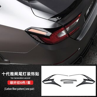 Voor Tiende Generatie Accord Achterlicht Decoratieve Frame Achter Achterlicht Schaduw Hybrid Achterlicht Rijden Licht Frame Patch Donkergrijs