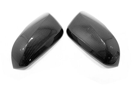 Voor Toyota Alphard Vellfire Abs Chrome/Carbon Fibre Auto Side Achteruitkijkspiegel Cover Trim Auto accessoires 2 Stuks koolstof fibre 2