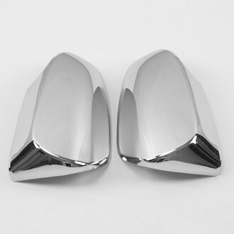 Voor Toyota C-HR Chr Abs Chrome/Carbon Decoratie Achteruitrijcamera Achteruitkijkspiegel Side Glas Spiegel Cover trim Frame 2 Stuks chroom