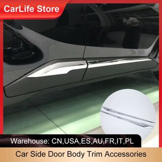 Voor Toyota C-HR Chr Auto Zijdeur Lichaam Bekleding Abs Chrome Accessoires 4P Auto Accessoire Perfecte Vervanging