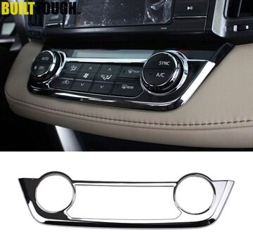 Voor Toyota RAV4 Chrome Center Console AC Switch Button Panel Airconditioning Vent Controle cover Trim