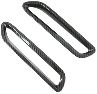 Voor Toyota Sienna Carbon Fiber Rear Bumper Mistlamp Lamp Cover Molding Trim Auto Decoratie