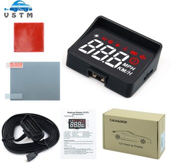 Voor Veiligheid Hud Display Intelligent Alarmsysteem Universele A100S Voorruit Projector Rijden Veiligheid OBD2 Overspeed Waarschuwing