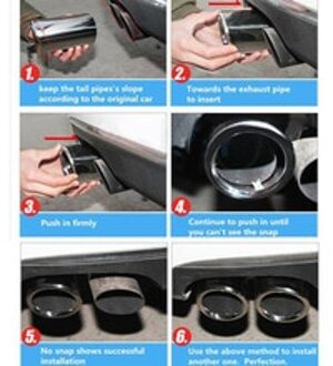 Voor Volvo S60 V60 Uitlaat Cover Set Exterieur Ingebouwde Onderdelen