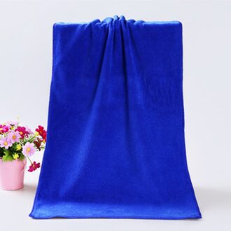 Voor Volwassen Dikke Badkamer Super Zachte Absorberende Sneldrogende Ademend Microfiber Dikke Badhanddoek Badjas Haar Handdoek 35cm * 75Cm blauw