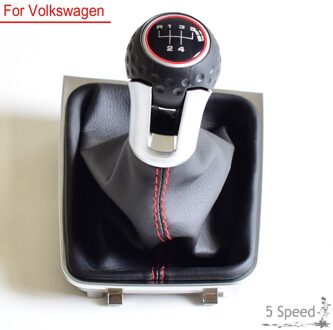 Voor Vw Golf 7 A7 MK7 Voor Gti Gtd Auto 5 6 Speed Gear stok Niveau Pookknop Lederen Gaiter Boot 5 Speed-Boot