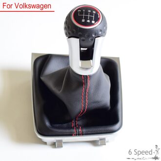 Voor Vw Golf 7 A7 MK7 Voor Gti Gtd Auto 5 6 Speed Gear stok Niveau Pookknop Lederen Gaiter Boot 6 Speed-Boot