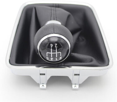 Voor Vw Golf Plus 2005 2006 2007 5 Speed Auto Versnellingspook pookknop Lederen Laars
