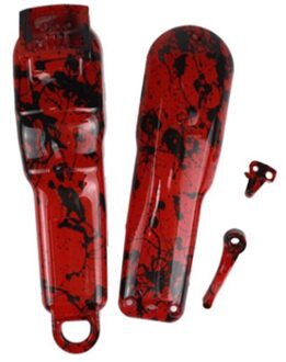 Voor Wahl 8148/8591 Kapper Tondeuse Accessoires Inkjet Camouflage Tondeuse Behuizing Cover Set rood