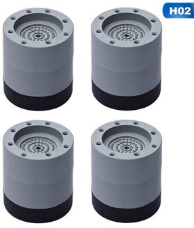 Voor Wasmachine Ondersteuning Anti-Slip Anti Trillingen Droger Verhogen Hoogte Voeten Pads Shock Noise Ondersteuning Machine 4 Stks/set 6cm