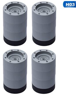 Voor Wasmachine Ondersteuning Anti-Slip Anti Trillingen Droger Verhogen Hoogte Voeten Pads Shock Noise Ondersteuning Machine 4 Stks/set 8.5cm