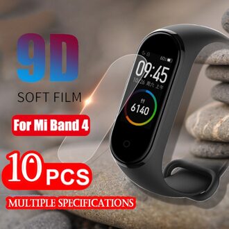 Voor Xiao mi mi band 4 Screen protector Zachte Film Voor Xiao Mi Mi band 4 smart armband Accessoires vol screen Permeabiliteit Film 5stk