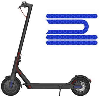Voor Xiaomi M365 Reflecterende Scooter Sticker Reflecteren Licht Stickers Paster Decals Night Veiligheidswaarschuwing Sticker Blauw