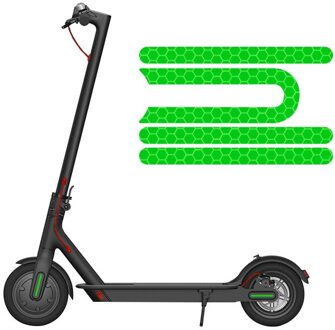 Voor Xiaomi M365 Reflecterende Scooter Sticker Reflecteren Licht Stickers Paster Decals Night Veiligheidswaarschuwing Sticker groen