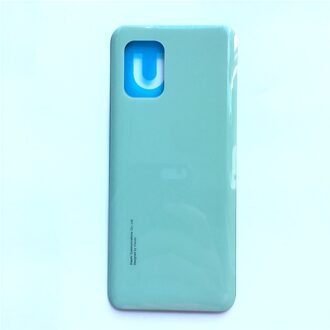 Voor Xiaomi Mi 10 Lite Batterij Cover Deur Terug Glas Mi10 Lite 5G Achter Behuizing Deur Case Batterij Cover vervangende Onderdelen licht blauw