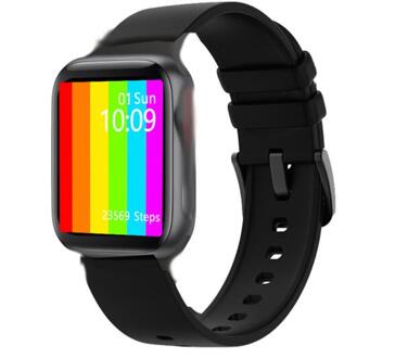 Voor Xiaomi Mi 10T Pro 5G Mi 10 Lite Redmi 10X Pro Redmi Note 9 Pro Smart Horloge armband Bluetooth Call Horloge Sport Stappenteller w16 zwart