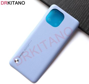 Voor Xiaomi Mi 11 Terug Batterij Glass Cover Achterdeur Behuizing Case Voor Xiaomi Mi 11 Batterij Cover met Plakband paars