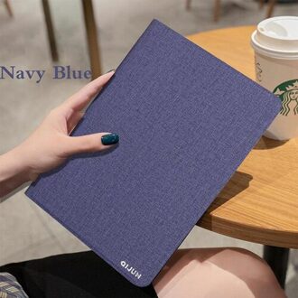 Voor Xiaomi Mi Pad 4 8.0 Tablet Case Voor Mi-Pad 4 Multra-Slim Pu Leather flip Beschermhoes Retro Effen Kleur Soft Shell blauw